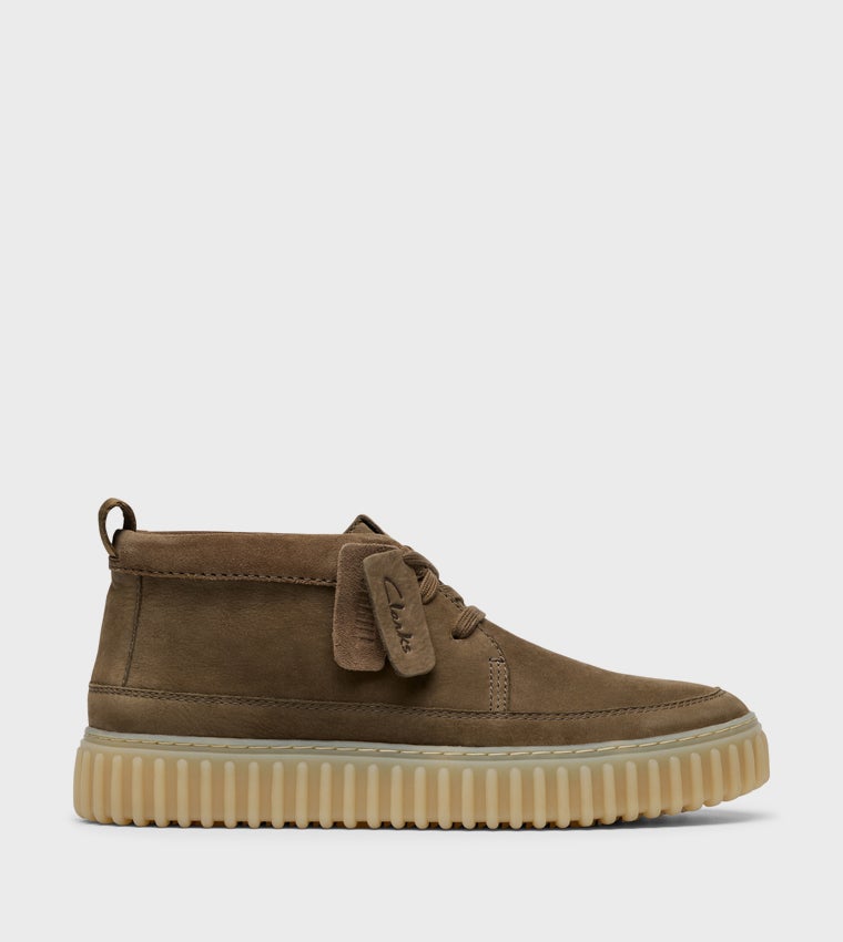 clarks Torhill LaceHi Khaki Nubuck - Image 1